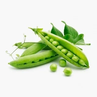 Organic snap peas.